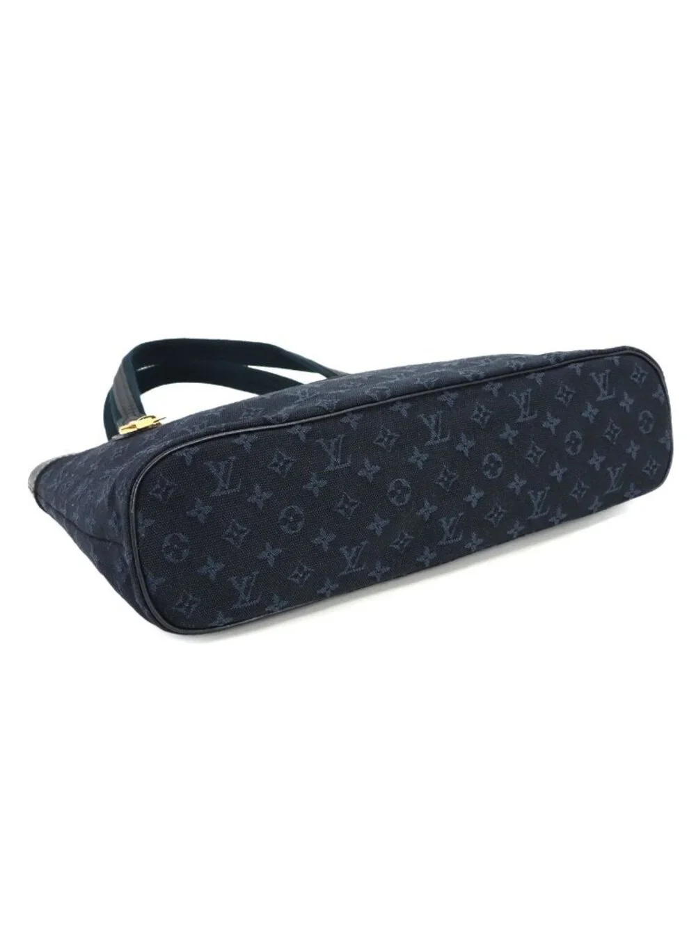 Louis Vuitton Monogram Mini Lucille PM Tote Canvas Leather Blue - Picture 5 of 10